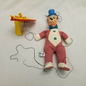 VTG Huckleberry Hound 1962 Marionete puppet Hanna-Barbera Toy Doll stuffed
